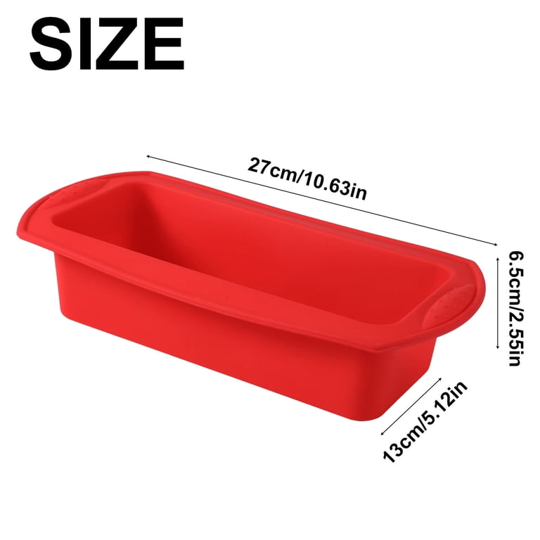 Hengguang 3-Piece Silicone Bread Loaf Pan Set, 10" photo 2