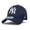 Dark Blue, variant on New York Baseball Cap Hat for Men and Women, Adjustable Pure Cotton, Buckle Up, One Size Fitted All, Black & White Embroidery NY| Dark Blue Cap