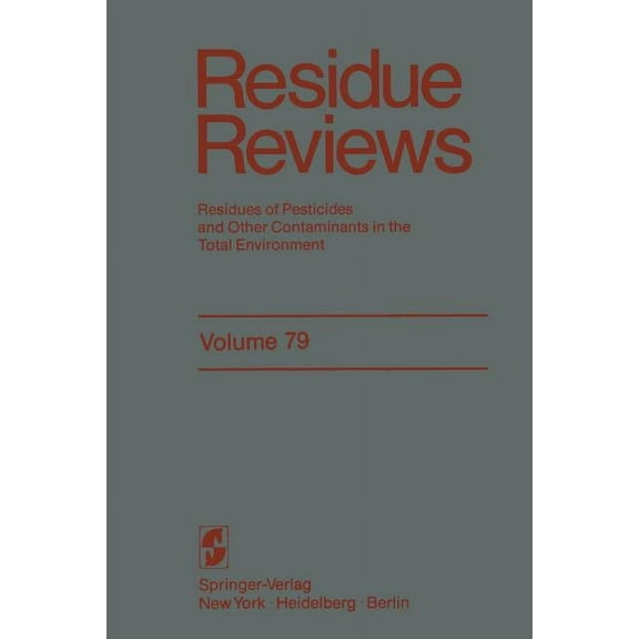Reviews of Environmental Contamination a Triphenyltin Compounds and Their Degradation Products, Book 79, (Paperback)