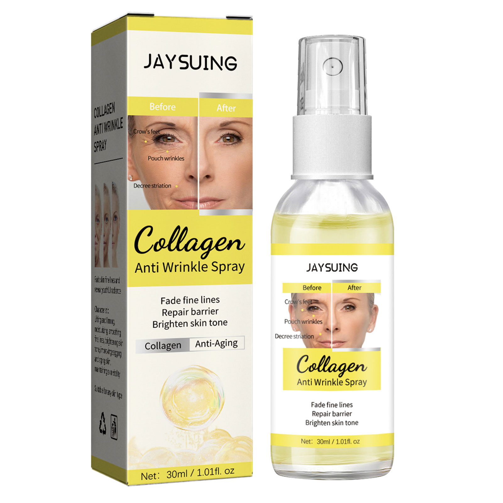 Collagen Anti Wrinkle Spray Firming and Brightening Skin Mist for