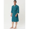 thumbnail image 3 of Albornoz tipo gofre Lars Amadeus para Hombre Verde XS, 3 of 5