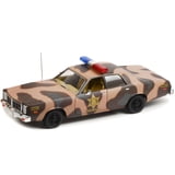 Voiture Miniature Dodge Monaco 1978 Shérif Fais-moi Peur - Greenlight 1:64 - Modèle Camouflage