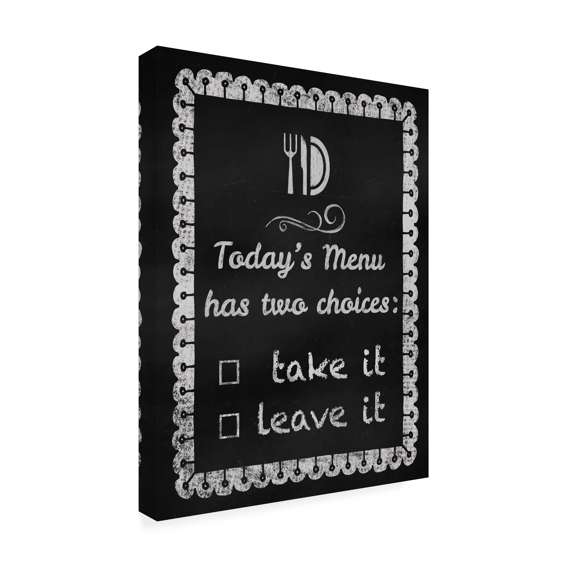 Trademark Fine Art 'TodayÃ¢â‚¬â„¢s Menu' Canvas Art by Tina Lavoie