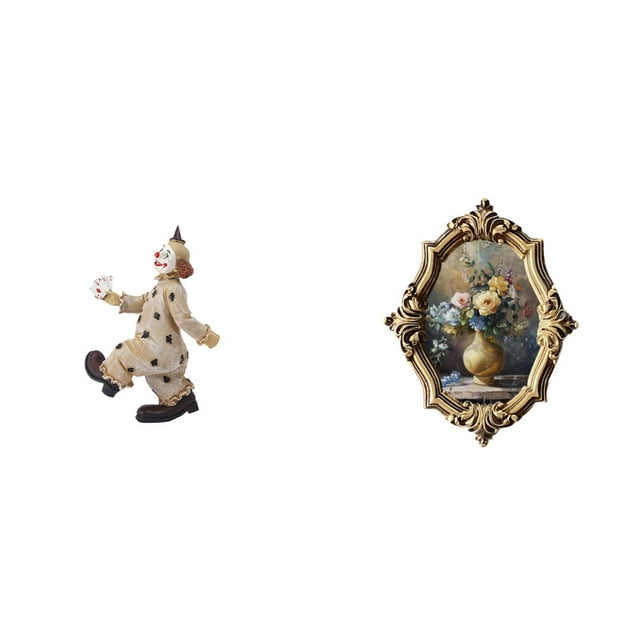 Figura de , estatua de resina, adorno, marco de fotos, elaborada con material suave para una exhibición artística. Ideal para oficinas, salas de