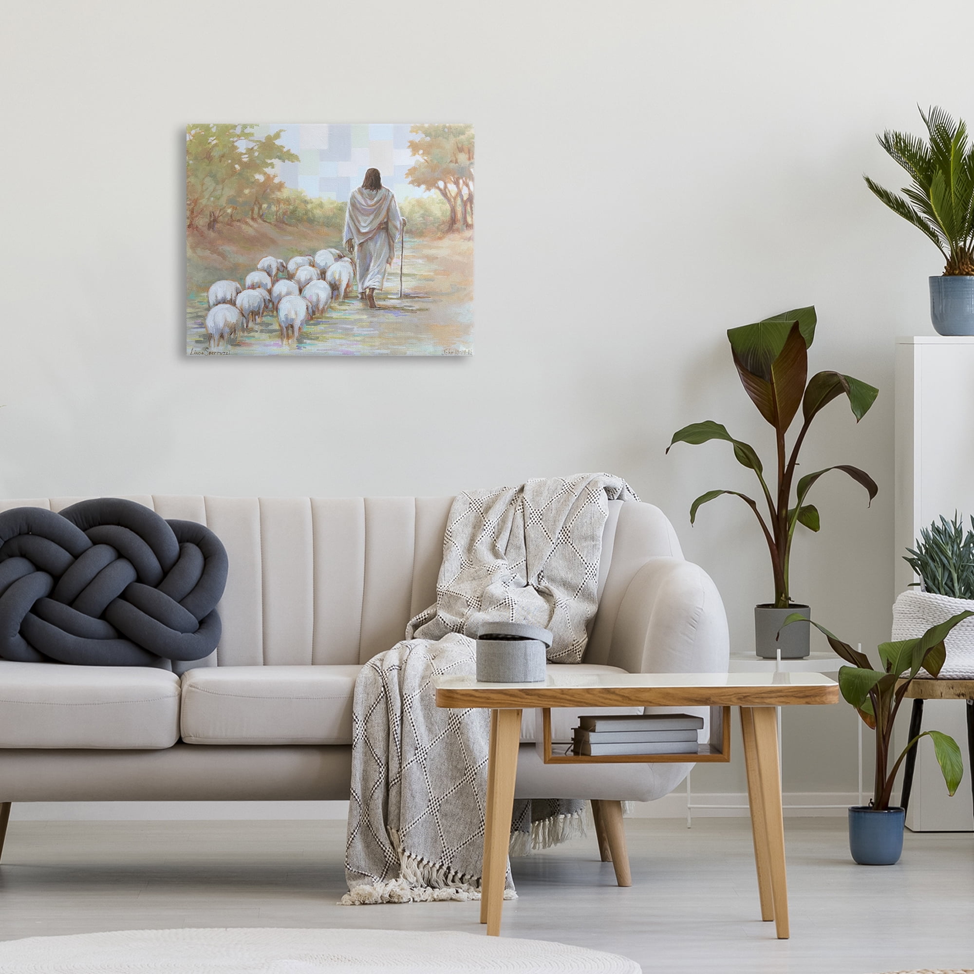 Stupell Industries Lead On Good Shepherd Canvas Wall Art, design by Linda Sperruzzi