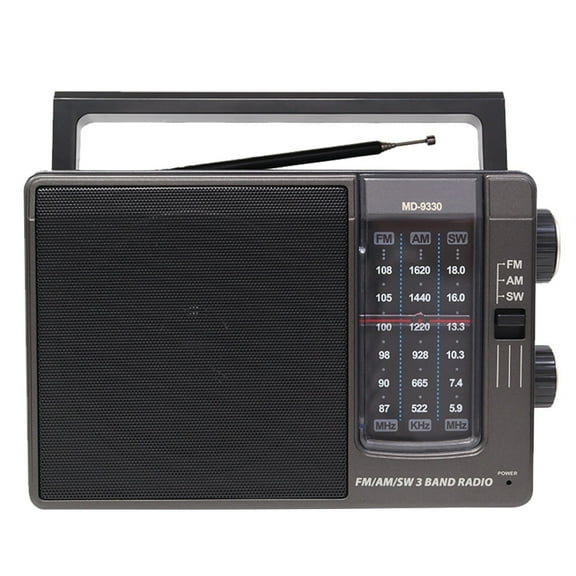 Portable AM FM SW Radio, Transistor Radio with Plug in Wall or AA Battery Operated, Emergency Radio for Home/Outdoor,Large Speaker Excellent Sound,Large Tuning Knobs for Easy to Use,Gifts for Seniors