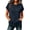 Navy, variant on GERsome Sweatshirt for Women Crewneck Short Sleeve Lightweight Casual Travel Pullover Tops with Pockets Pink L