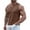 Brown, variant on Satingcolo Men's Sleeveless Henley Shirt Waffle Knit Muscle Tank Top Casual Gym Workout Vest with Button Detail