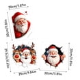 thumbnail image 2 of Removable Peel and Stick Wall Decals Featuring Festive Santa Claus with Holiday Toilet Paper Rolls, Waterproof Vinyl Wall for Bathroom, Living Room, and Bedroom, Christmas Window, 2 of 3
