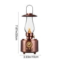 thumbnail image 3 of Vintage Wireless Bluetooth Speaker With FM Radio, Portable Night Light Audio Device With Adjustable Brightness USB Playback And Long Battery Life For Home Outdoor Camping, 3 of 7