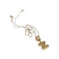 thumbnail image 4 of Collar con dije de oro laminado letra brillos Z, 4 of 6