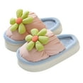 thumbnail image 3 of Aayomet Slippers Women Comfy Memory Foam Plush Anti-Skid Indoor/Outdoor Slippers,Pink 41, 3 of 5