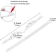 thumbnail image 3 of Puente nasal antivaho de silicona en piezas, clip nasal antivaho de silicona reutilizable para evitar que las gafas se empañen, y el soporte aumenta el espacio para respirar para ayudarlo a respirar sin problemas Ormromra 2035045-2, 3 of 8