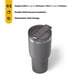 thumbnail image 3 of Vaso RTIC Essential, 1.18L, grafito, acero inoxidable, 3 of 6
