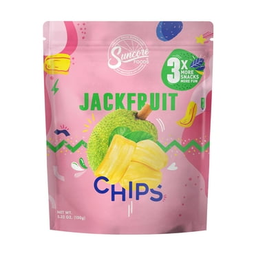 Suncore Foods Gluten-Free Jackfruit Chips Snack, 5.32oz, Snack Chips