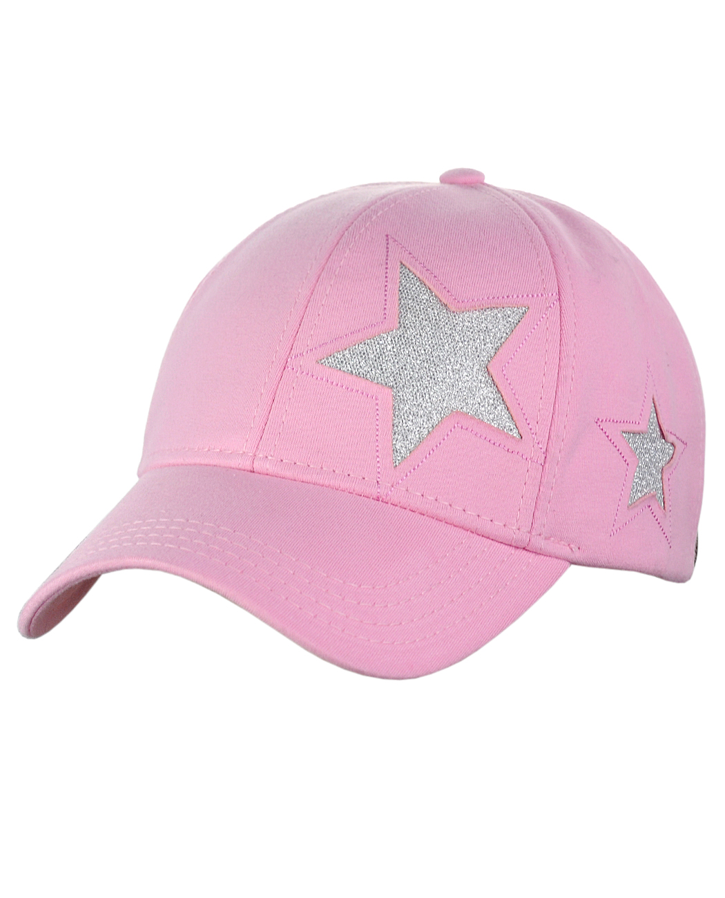 C.C Women's Glitter Star Cut Design Cotton Adjustable Precurved