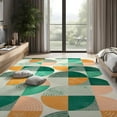 thumbnail image 7 of GUUCHA 4'x6'Area Rugs Geometric Boho Rugs for Living Room Bedroom Non-Slip Carpet,Green, 7 of 7