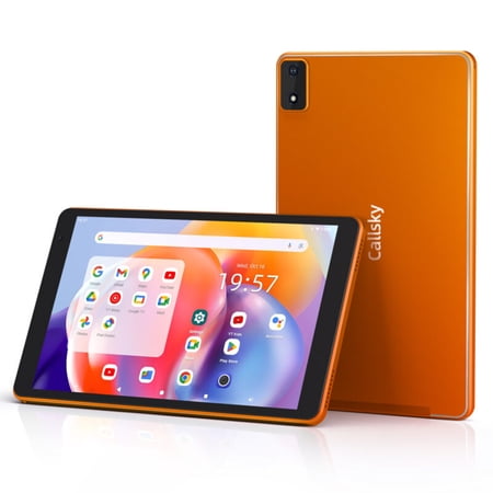 Callsky 10.1-Inch Android 14 Tablet, 12GB RAM, 128GB ROM, Octa-Core, Orange
