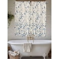 thumbnail image 7 of Bedroom Curtains 63 Inches length, Blue Botanical Window Treatment Curtain Drapes, Farmhouse Spring Summer Plant Rod Pocket Curtain Panels for Living Room Kitchen, 42"x63", 2 Panels, 7 of 7