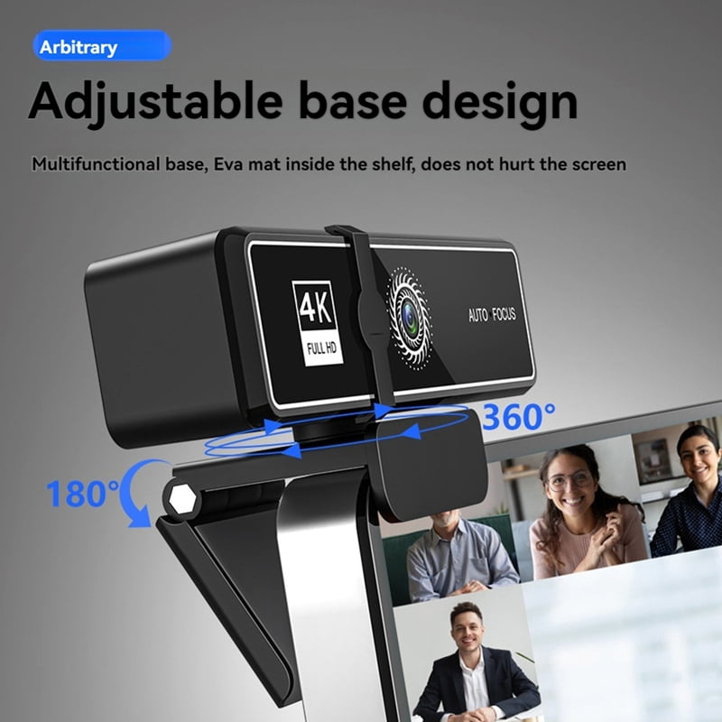 4K High Definition Computer Camera Network Live Broadcast High Definition Video Conference USB Camera Black