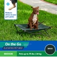 thumbnail image 2 of Coolaroo On the Go Elevated Travel Dog Bed, Medium, Brunswick Green, 2 of 7