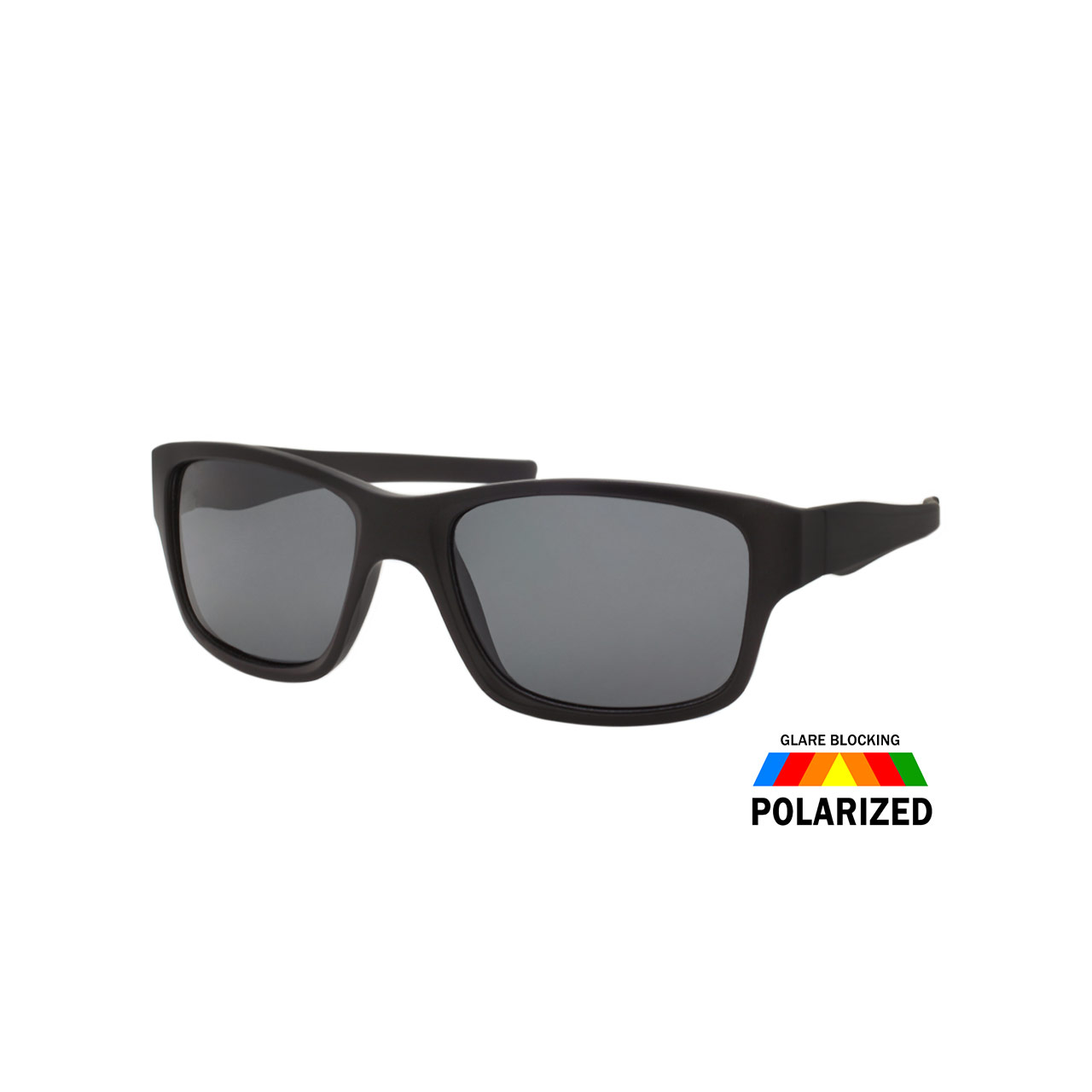Mens Polarized Sunglasses 2 Pack All Black Sport Wrap Sunglass Style - image 3 of 5