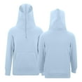 thumbnail image 4 of SGMVNU Girls Novelty Hoodies 9-10 Years Little Boys Quarter Zip Pullover Hooded Sweatshirt Long Sleeve Tops Kids Hoodie with Pocket for Kids Light Blue, 4 of 9