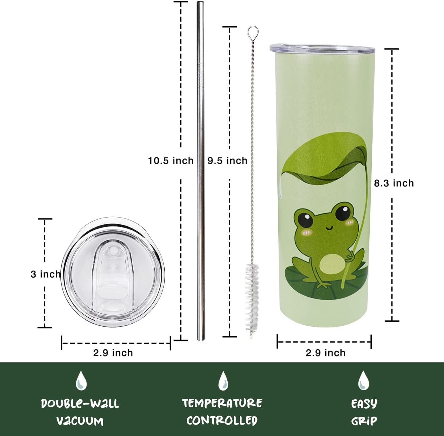 Indulge in Freshness with Sandjest's Avocado Skinny Tumbler Collection