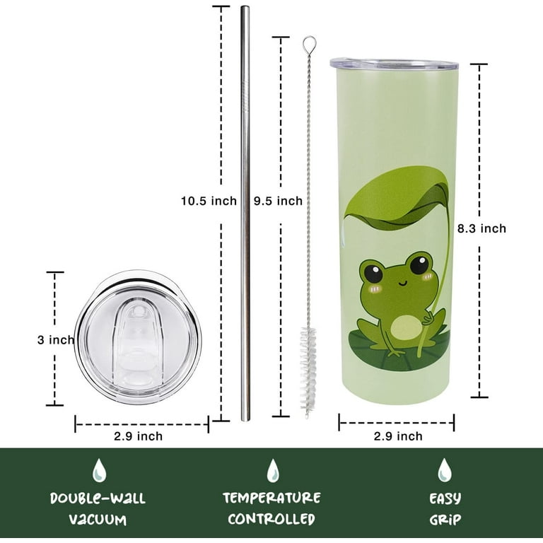 Frog Lovers A Girl Love Frogs Stainless Steel Skinny Tumbler Bulk, Double  Wall Vacuum Slim Water Tumbler Cup With Lid, Reusable Metal Travel Coffee  Mug – Love Mine Gifts