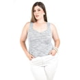 thumbnail image 1 of Blusa de punto escote corazon Roman Fashion /Tallas Extras, 41912 (Azul marino) azul 40, 1 of 5