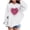 White, variant on Babcutegg Valentine's Day Sweatshirts for Girls Casual Fashion Regular Fit Comfortable Graphic Tee Lightweight Clothes for Girls Black Size 13