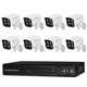 thumbnail image 1 of Kit CCTV 8 Cámaras Secucore Exterior Ángulo Amplio Video HD 1080p, 1 of 7