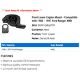 thumbnail image 2 of Front Lower Engine Mount - Compatible with 1983 - 1997 Ford Ranger 4WD 1984 1985 1986 1987 1988 1989 1990 1991 1992 1993 1994 1995 1996, 2 of 2
