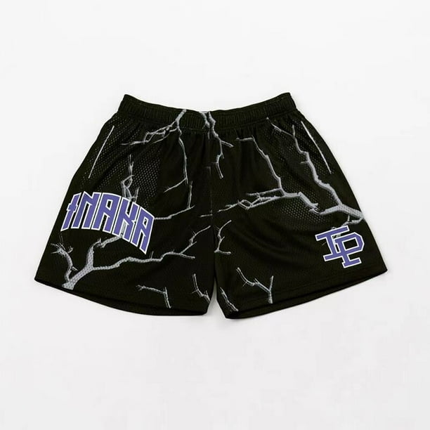 Inaka-pantalones cortos deportivos para hombre y mujer, Shorts de malla de secado rápido, transpirables, tendencia, para gimnasio, correr, baloncesto, Fitness, verano, 2022 Fivean unisex