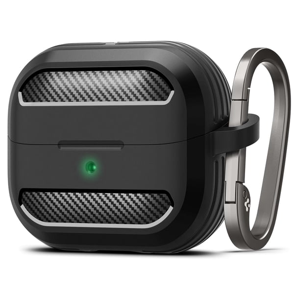 Funda Protectora Spigen Rugged Armor para Galaxy Buds3 Pro/Galaxy Buds 3 2024 a Prueba de Golpes Negro Mate