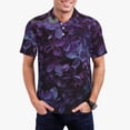 thumbnail image 1 of Balery Lilac Camisa Polo de Hombre con Estampado, de Manga Corta y Tejido Medio, Camisa Tipo Golf Polo-Large, 1 of 6