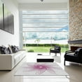 thumbnail image 7 of Ahgly Company Machine Washable Indoor Square Transitional White Smoke Area Rugs, 6' Square, 7 of 7