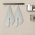 thumbnail image 6 of REGALWOVEN Colorful Striped Pattern 2 Pack Hand Towels Quick Drying Towel Light Grey 13" x 30", 6 of 7