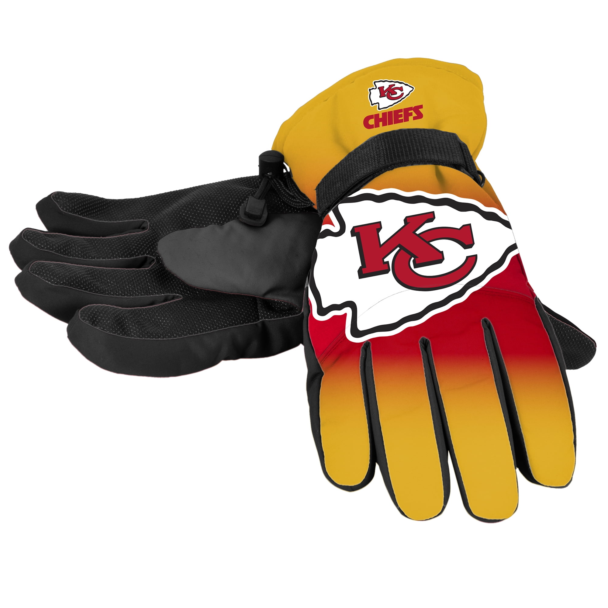 Forever Collectibles NFL Gradient Big Logo Insulated Gloves-Small Medium, Kansas City Chiefs by Forever Collectible