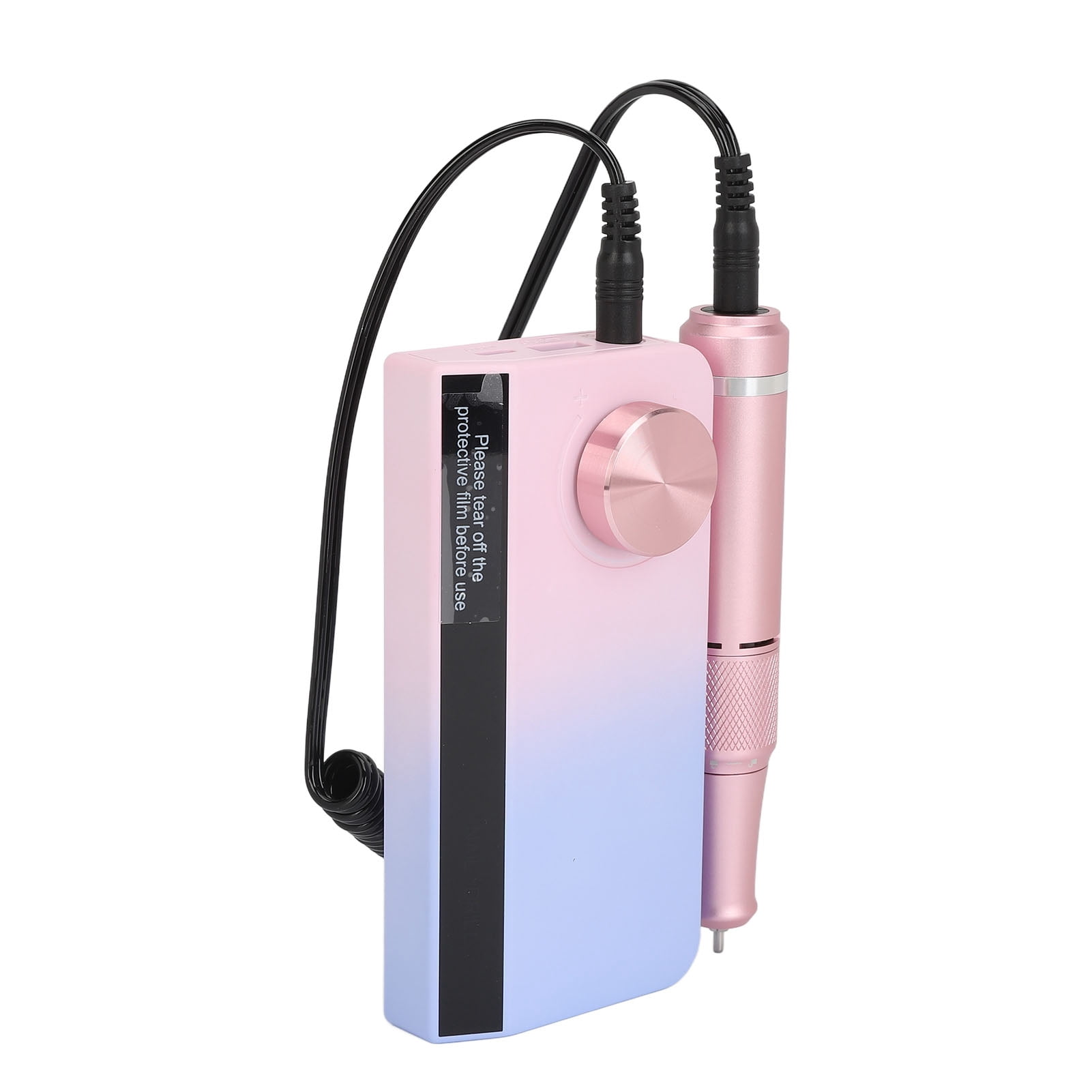 Rupoun Professional Electronic Nail File Kit Low Noise Portable Multi Functional Rechargeable Electric Nail Drill Machine Set for Beauty Salon and Home Use