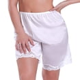 thumbnail image 1 of Women Lace Safety Short Pants Skirt Under Briefs Shorts Slips Ice Silk Home, 1 of 3