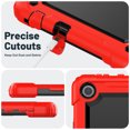 thumbnail image 7 of FJLBDE Case for Lenovo Tab M10 3rd Gen 10.1 inch 2022, Rugged Shockproof Tablet Cases Cover with Kickstand Shoulder Strap, Red, 7 of 7
