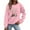 Pink, variant on Cadancy Long Sleeve Christmas Shirts for Women Xmas Light Cute Graphic Funny Pullover Tops Crew Neck Long Sleeve Loose Winter Sweatshirts Holiday Festival Outfits 2025
