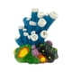 thumbnail image 3 of Adorno de Coral de burbujas, decoración práctica de escondite de cangrejo ermitaño, decoración decorativa para pecera, decoración de resina para pecer Azul, 3 of 8