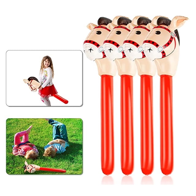 Palo de caballo inflable Palo de poni inflable para niños Decoración de fiesta temática