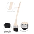 thumbnail image 4 of Uxcell Pincel de Radiador Negro Curvado de 17" de Longitud y 2.5" de Ancho con Mango de Madera Largo 4Pack, 4 of 5