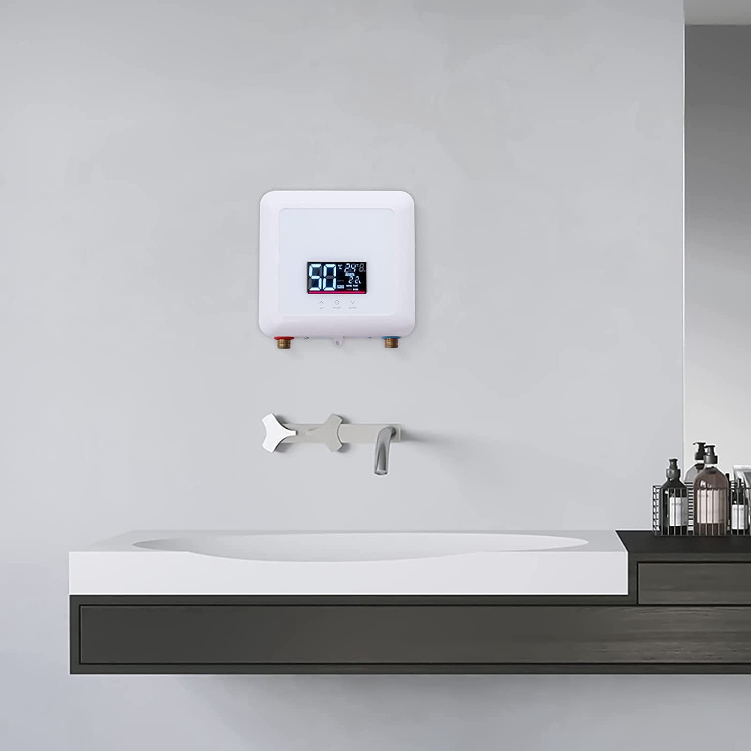DENEST Electric Hot Water Heater Touch Instant Tankless Water Heater Rapid Heating