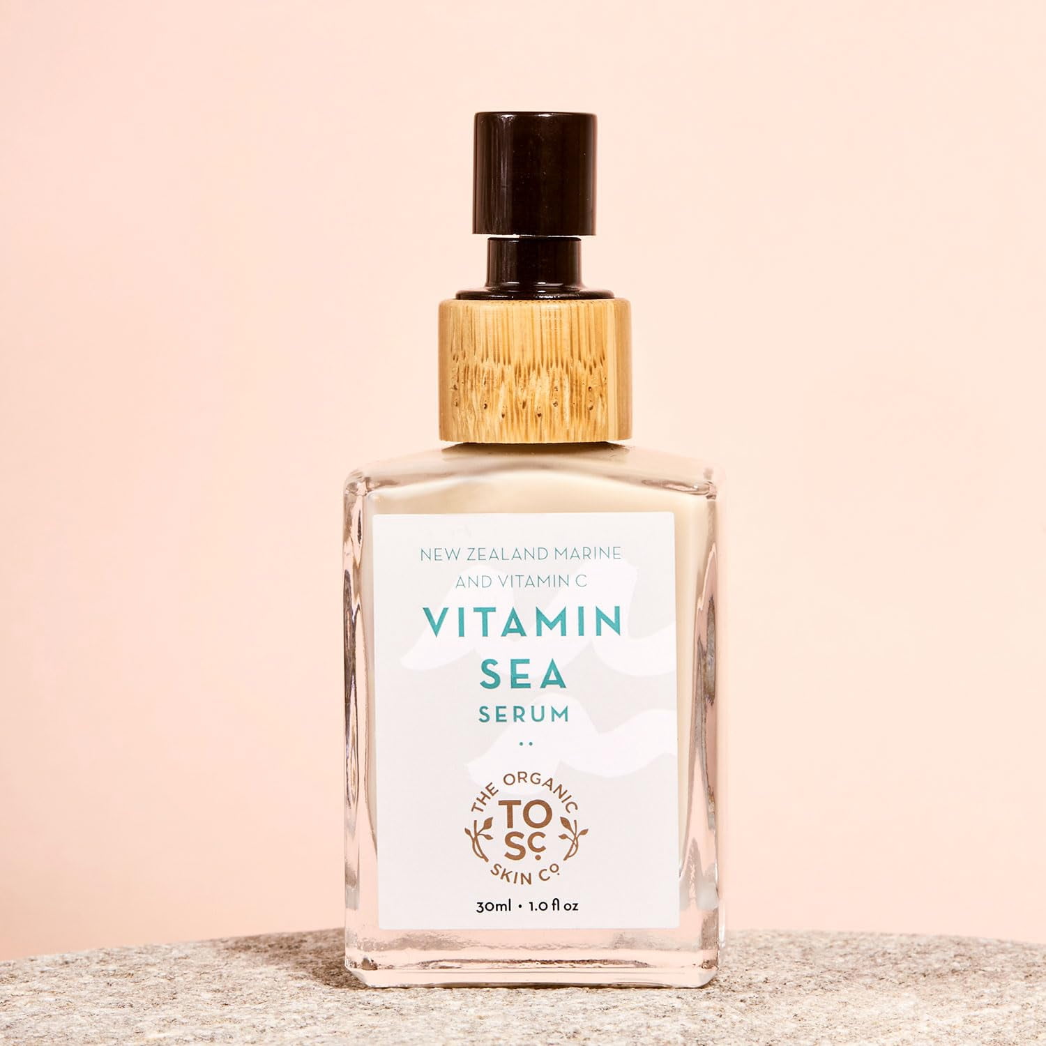 The Organic Skin Co Vitamin Sea Organic New Zealand Marine and Vitamin C Face Serum, 1 fl oz
