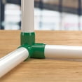 thumbnail image 7 of FORMUFIT 3/4” 3-Way Elbow Furniture Grade PVC Pipe Fittings, (1-1/16" Actual Socket ID), Green, 8-Pack, 7 of 7