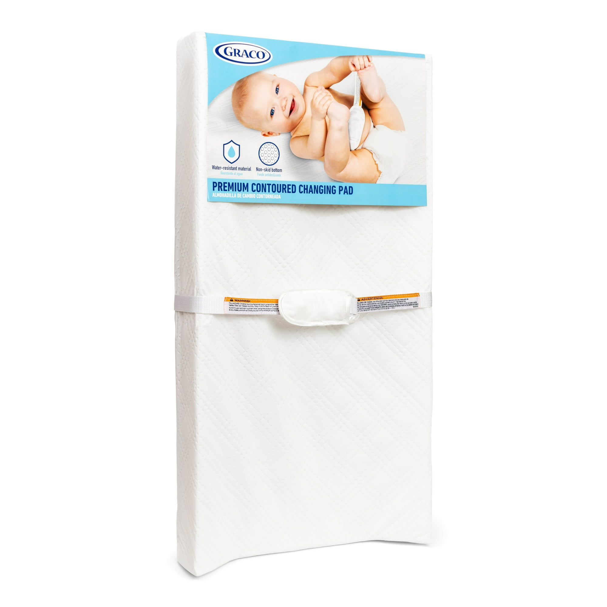 Graco PEVA Contoured Water-Resistant Diaper Changing Pad, 1 piece